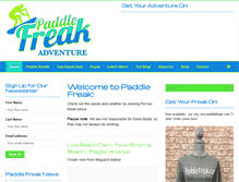 Tablet Screenshot of paddlefreak.com